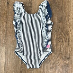 Ruffle Butts,Striped Ruffle Swimsuit